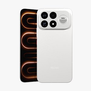 Xiaomi Redmi K100 Pro Max White 3D model