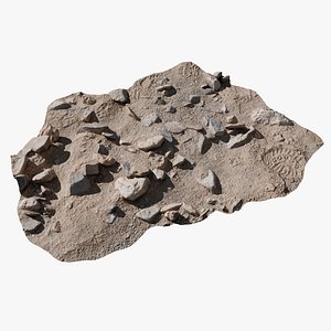 Rocky Riverbed Ground 03 Photorealistic 3D Scanned