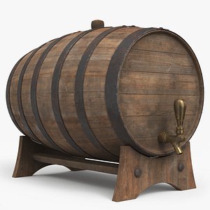 3D model Whiskey Barrel Dirty