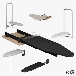 3D Ironing board set 01