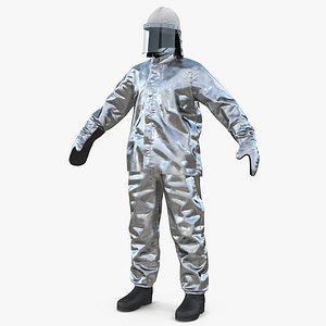 Aluminized Fire Proximity Suit 3D Model