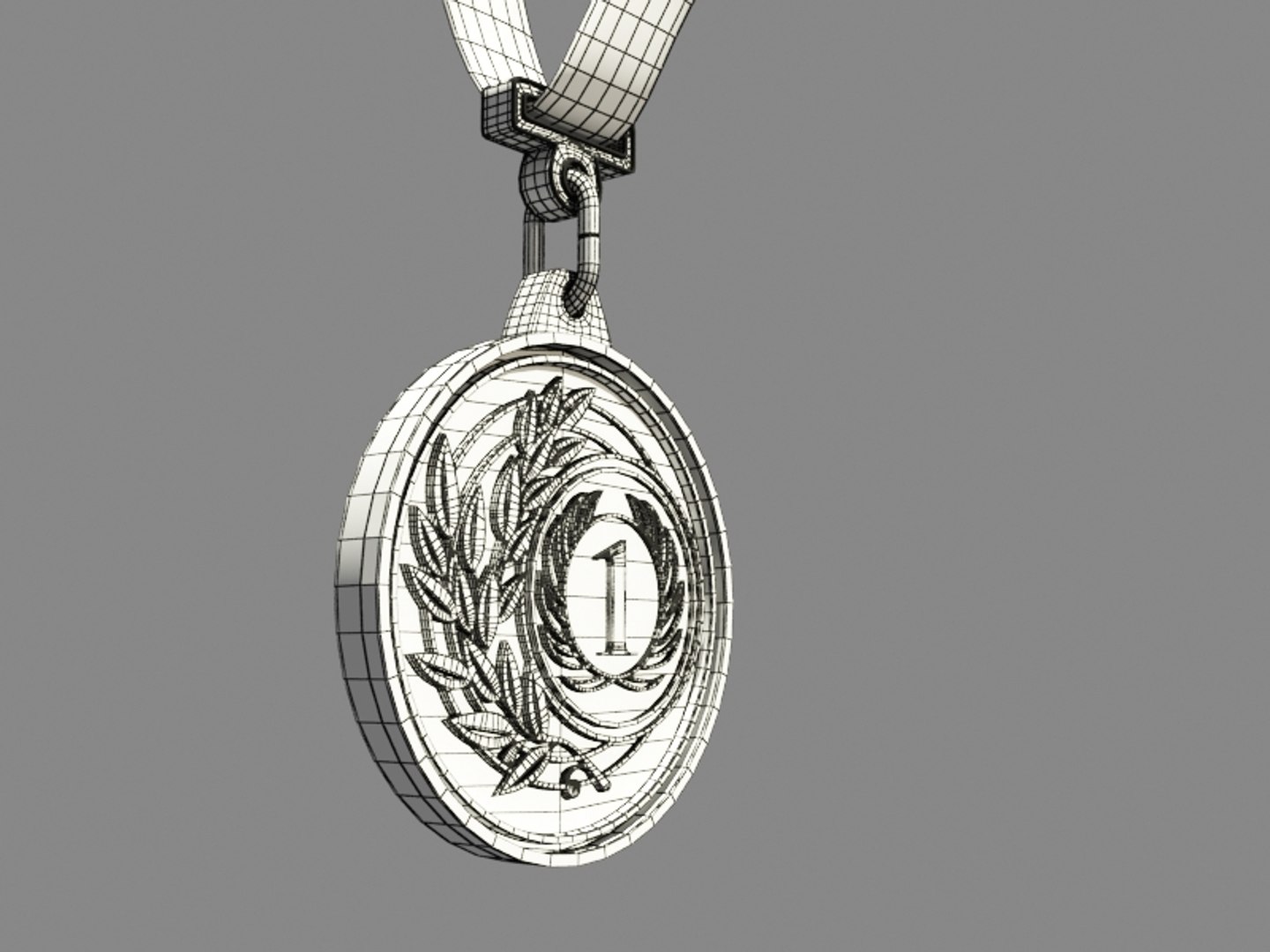 3d Model Golden Medal Gold