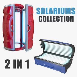 3D solariums vertical tanning model