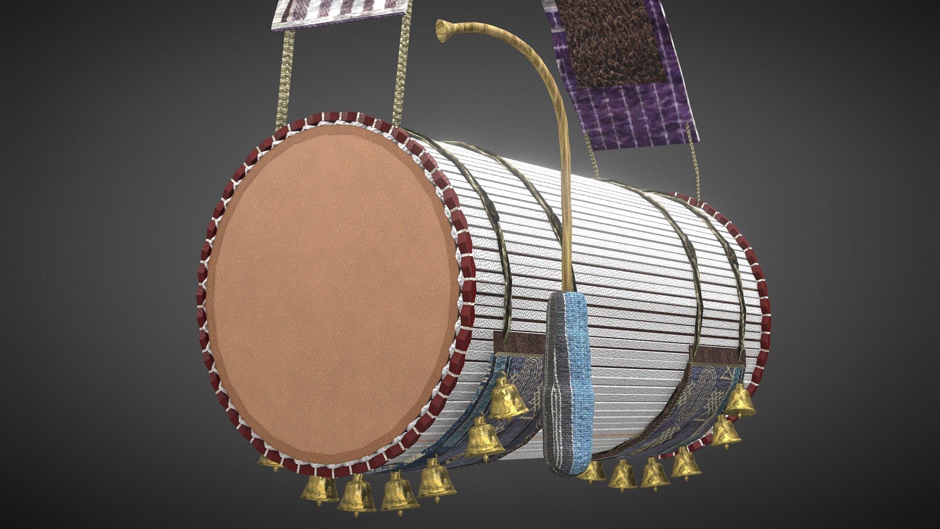 Talking Drum Yoruba Mother Of Drums Iya Ilu 3D Model - TurboSquid 2328176
