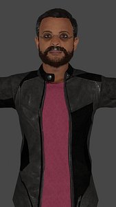 Man Karim Low-Poly Game-Ready