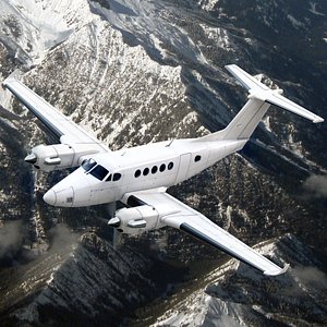 3dsmax beechcraft king air 250