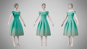 Dress 42 Mountain Meadow 3D model