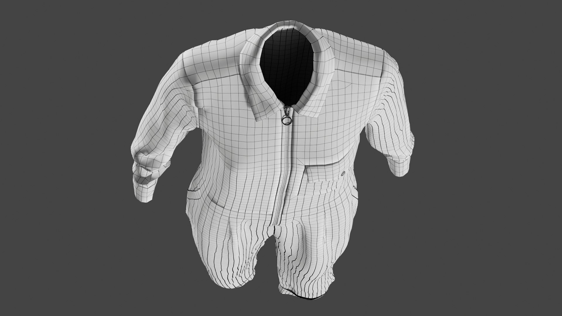 Mesh women s overalls 3D - TurboSquid 1613080