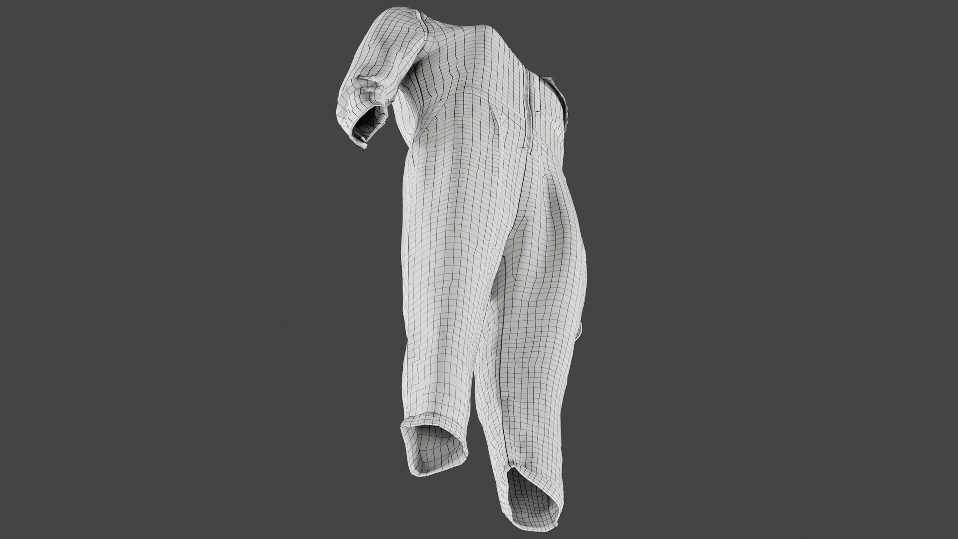 Mesh women s overalls 3D - TurboSquid 1613080