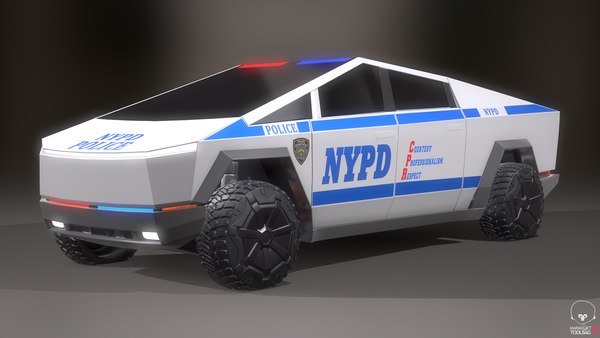 Cybertruck Police Car Model   TurboSquid 1565236