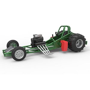 Vintage Pulling Funny car Base Scale 1 to 25