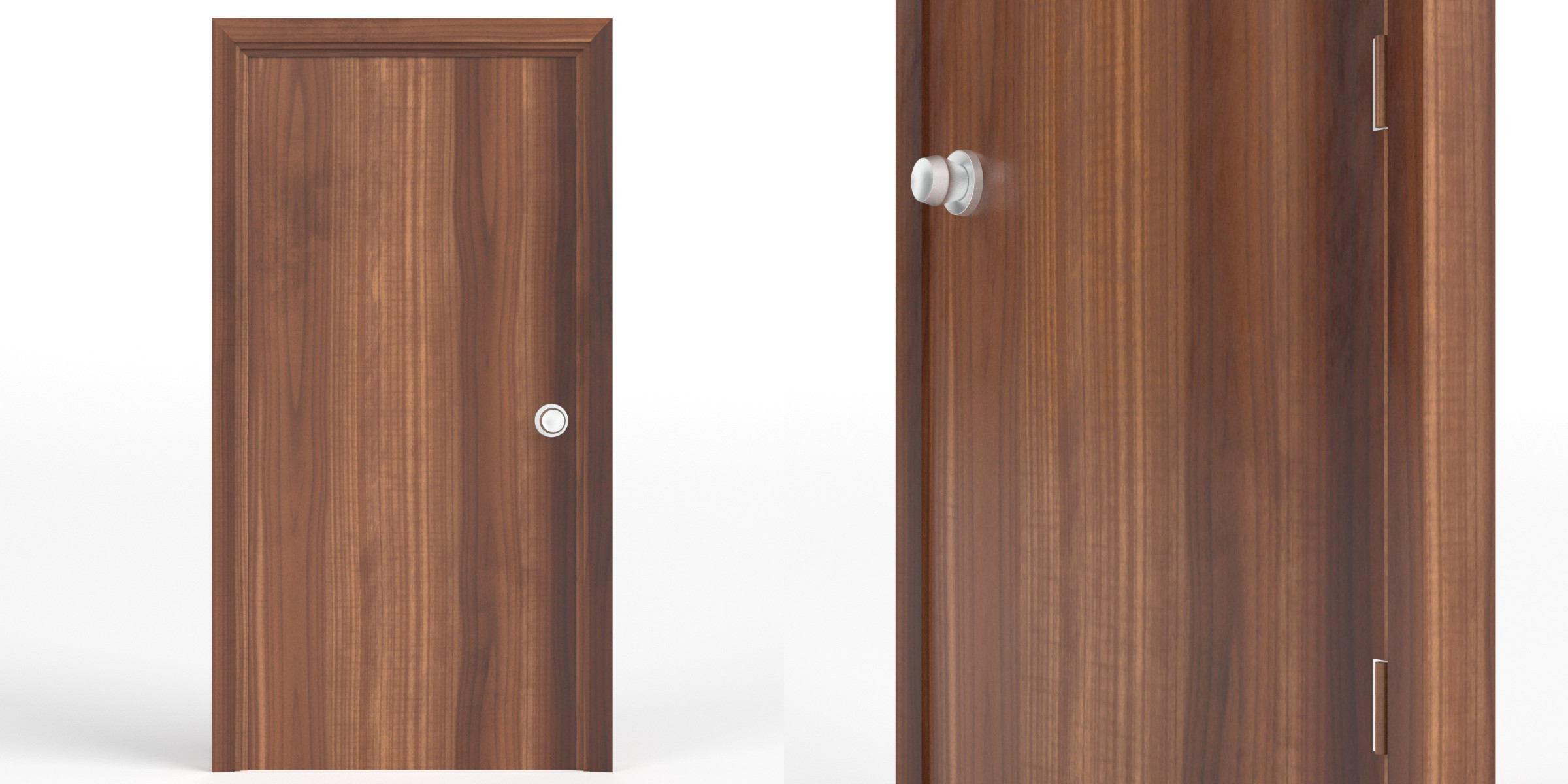 flush door frame 3d max