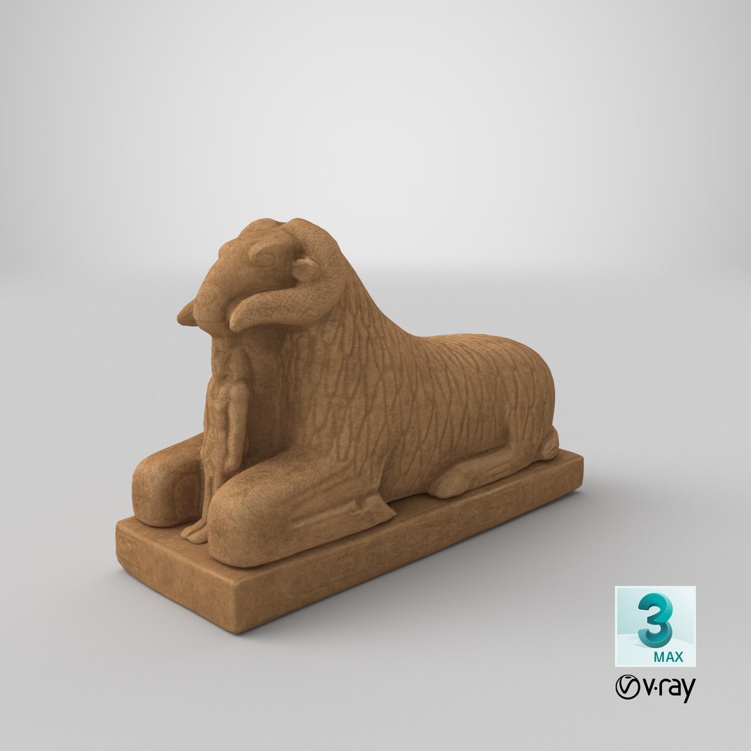 3D Ram Sphinx Statue Model - TurboSquid 2126908