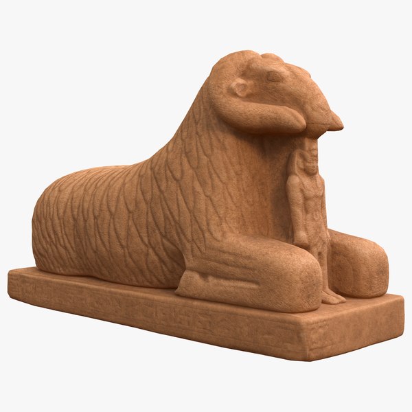 3D Ram Sphinx Statue model