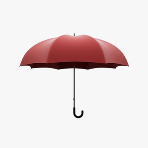 Red Umbrella 3D model