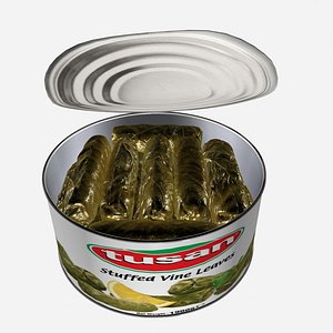 stuffed vine leaves dolmades 3d model