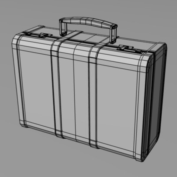 3d suitcase suit model