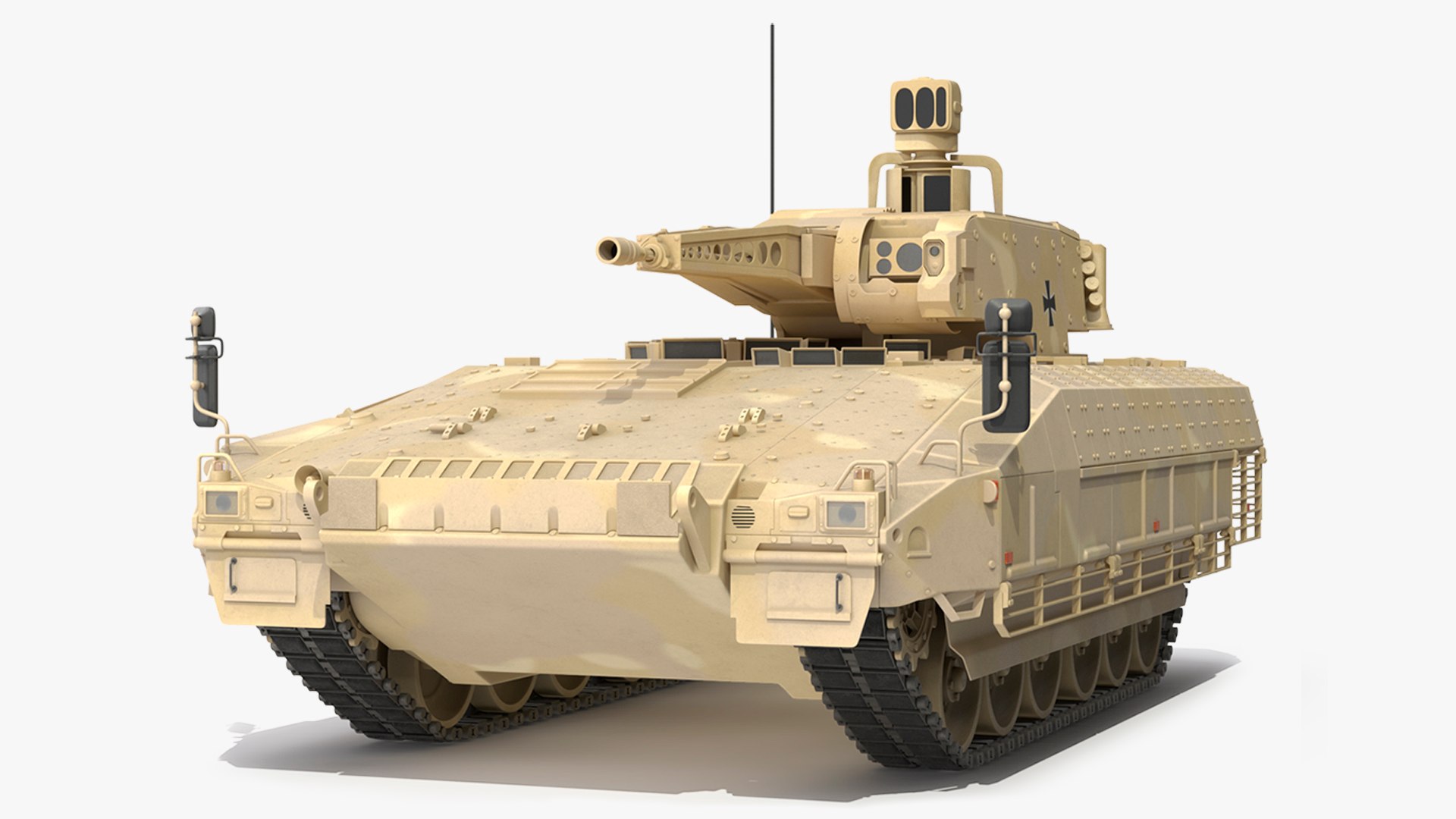Puma German IFV Military Tank Sandy 3D model preview