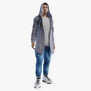 3D Cyberpunk Street Survivor Male model