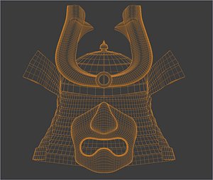 Samurai Helmet and Mask - 2K PBR