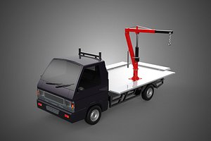 3 WAY WIDE DECK HYDRAULIC LIFTER JIB CRANE DROPSIDE PICKUP TRUCK 3D model