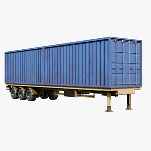 3D Container Trailer model
