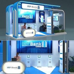 Booth Exhibition Stand Stall 3D model