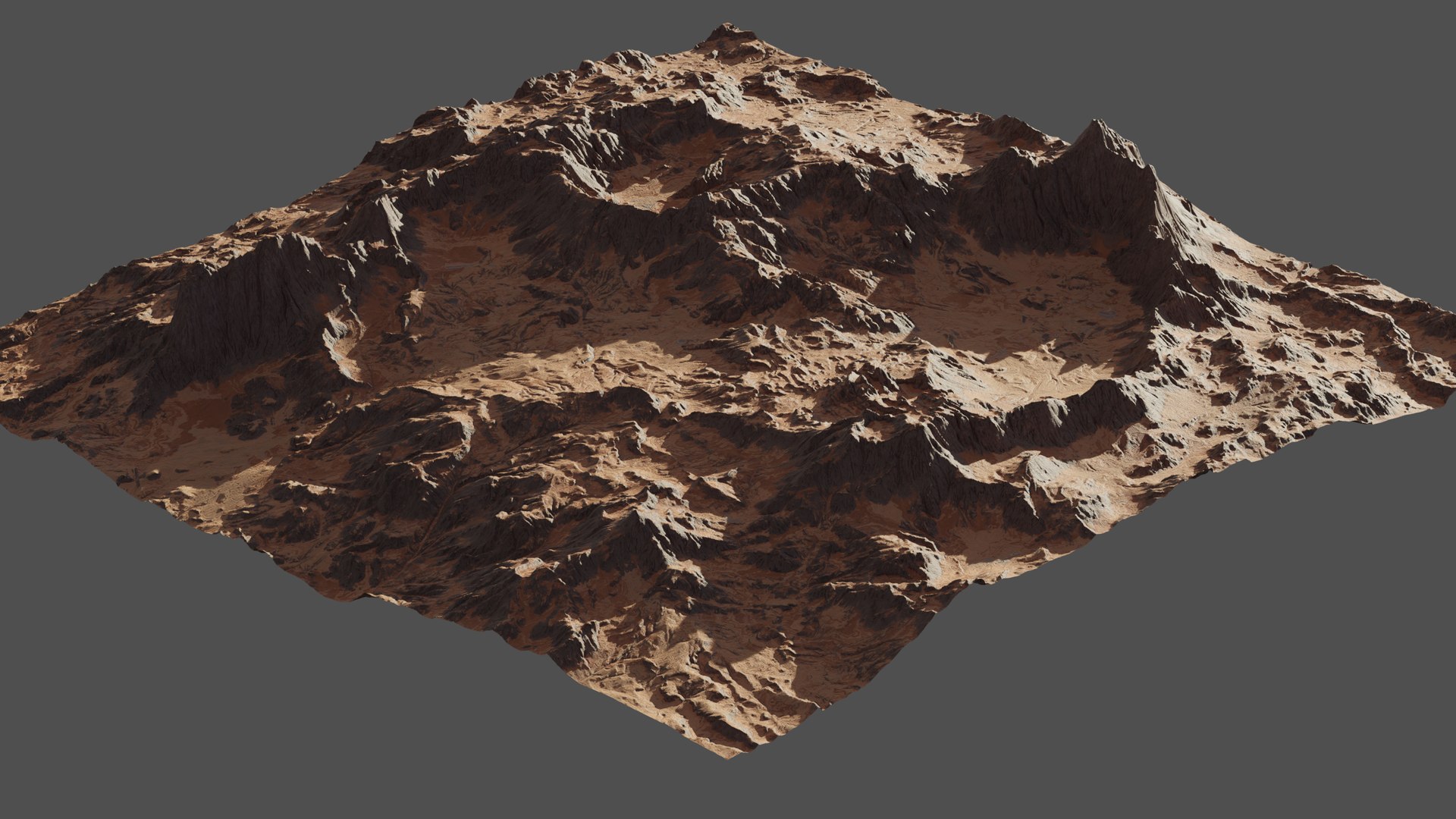 3D 8K Planet Crater Landscape 4 - TurboSquid 1826860