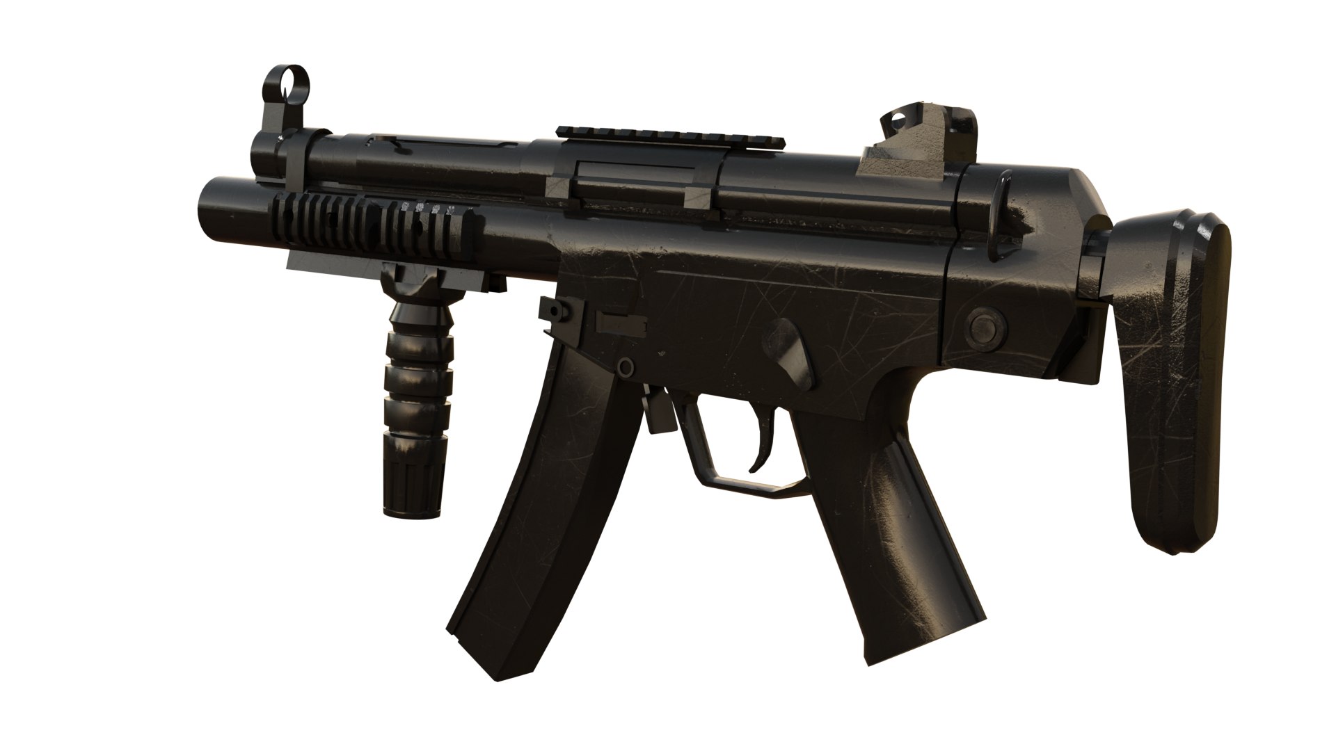 3D Mp5 Rifle Smg Rifle Assault Rifle Gameready Gun Weapon - TurboSquid ...