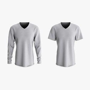 Male T-Shirt Dropped Shoulder V Collar Collection