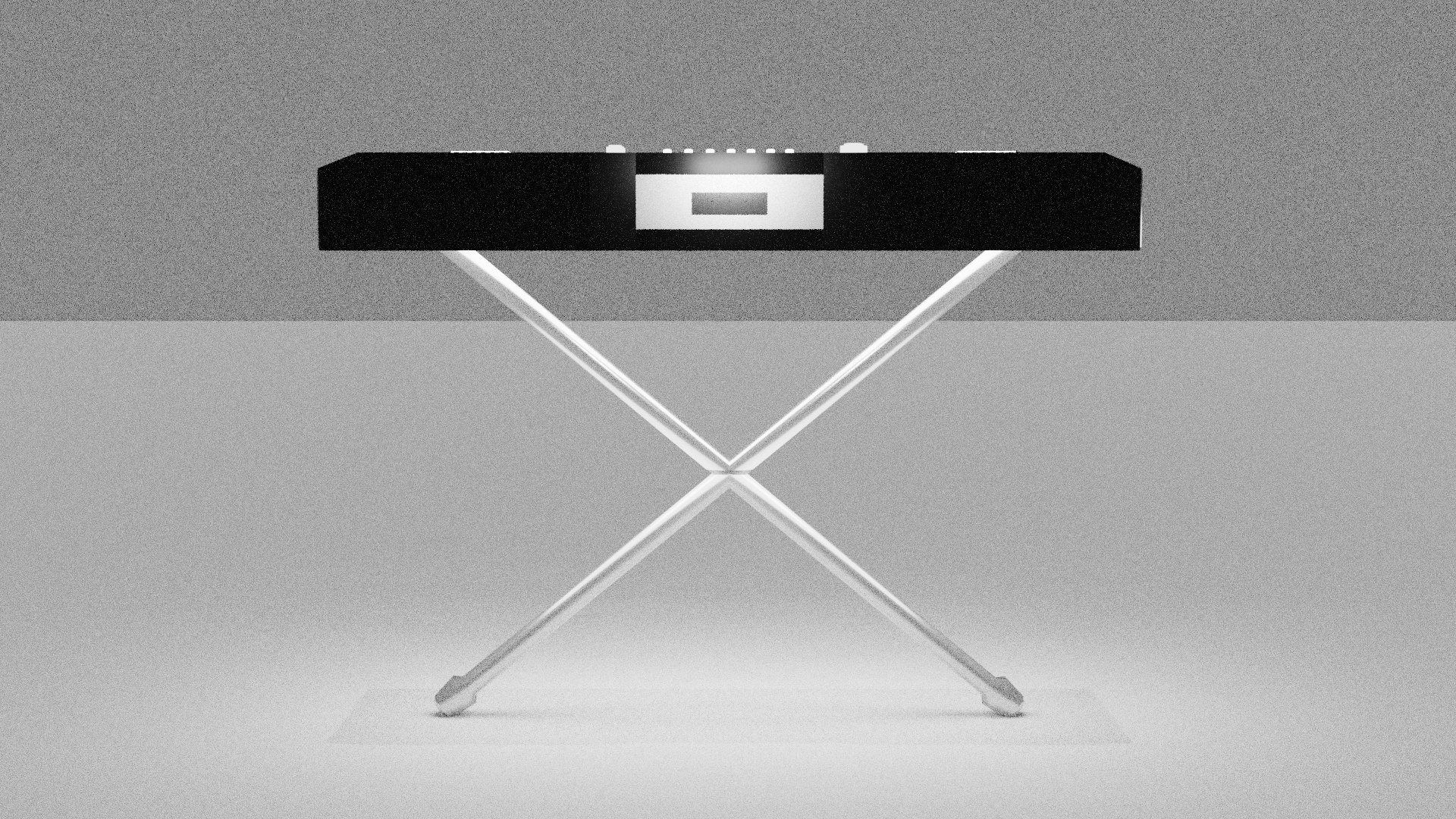 Simple Black-Coloured Keyboard Instrumental With Metalled Speaker 3D ...