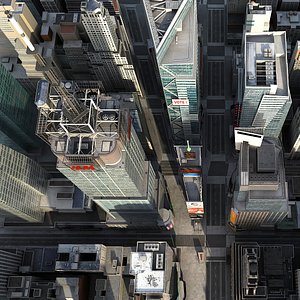 Manhattan District Times Square A Low Poly 3D