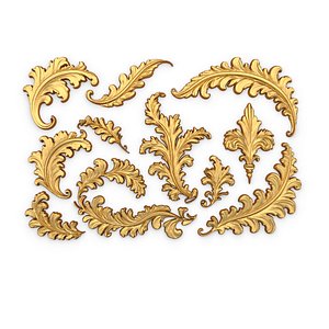 Acanthus Leaves Collection-03 3D model