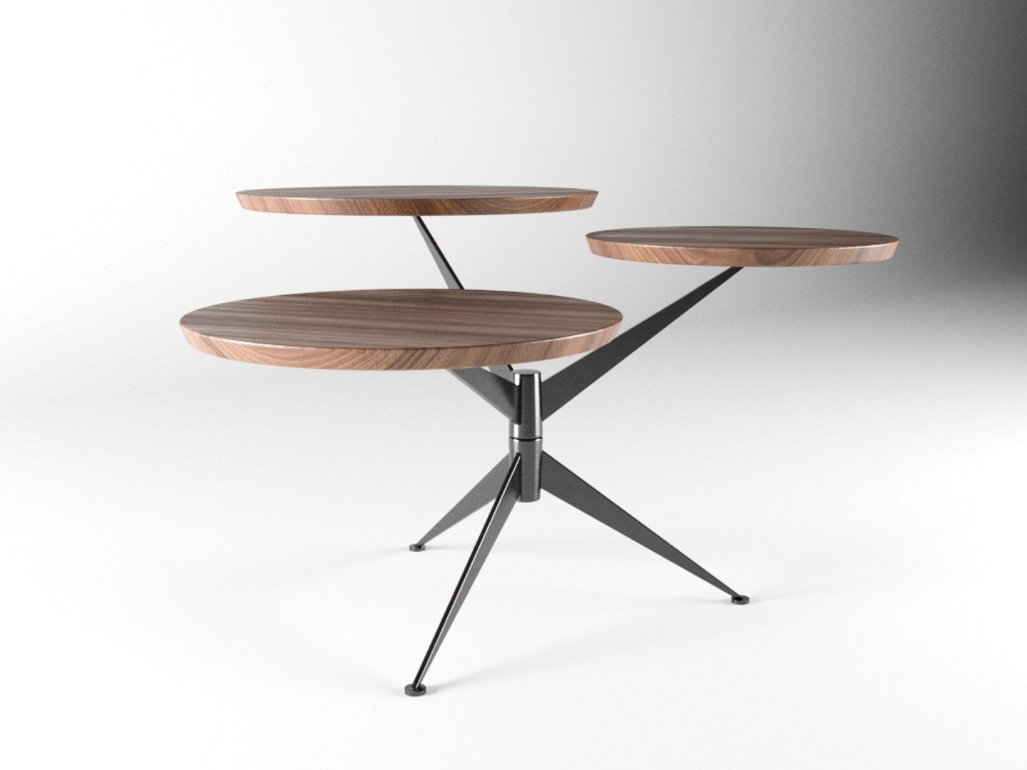 Coltrane Wood Veneer Coffee Table Model - TurboSquid 1491796
