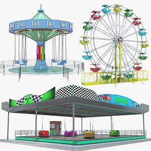 3D Amusement Theme Park Collection