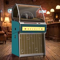 Rocket Vintage Jukebox Turquoise