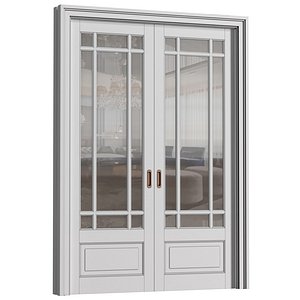Interior sliding doors in classic style 3D model