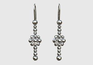 3D model Long Earrings Jewellery