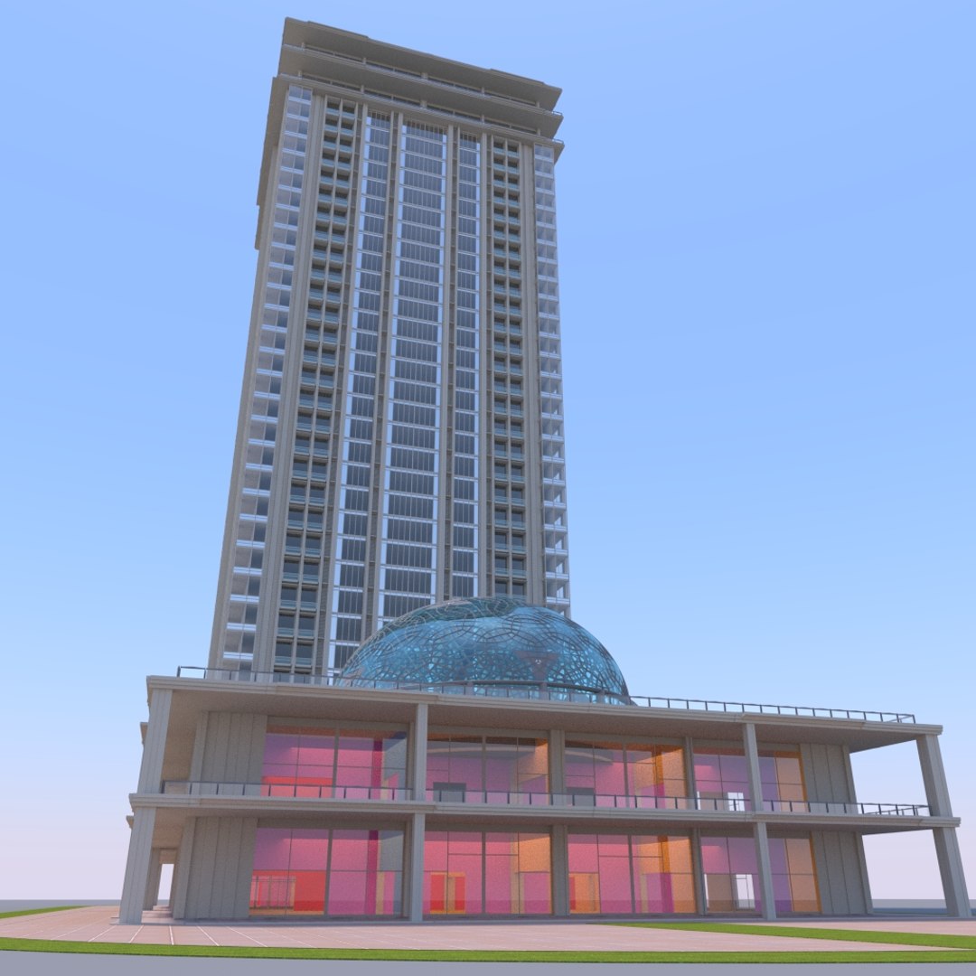 3D Skyscraper Model - TurboSquid 1221886