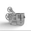 Film projector 3D model
