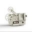 Film projector 3D model