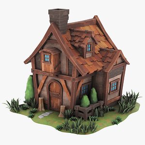 3D Small Cottage 04 model