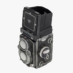 Rolleiflex TLR  medium format Film Camera 3D