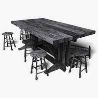 Tavern Table [Low Poly]
