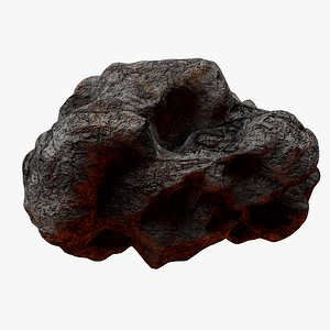 rocky asteroid 4 3D model