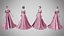 Dress 50 Dusty Rose Velvet With Design