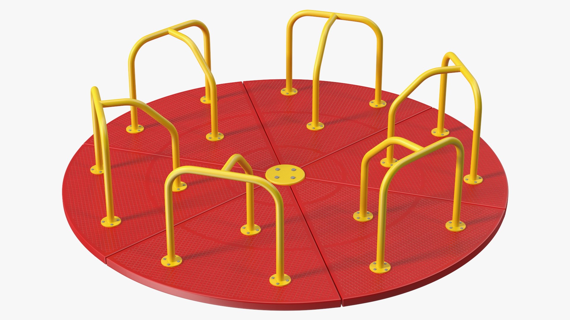Merry Go Round 10 Foot Red 3D model preview