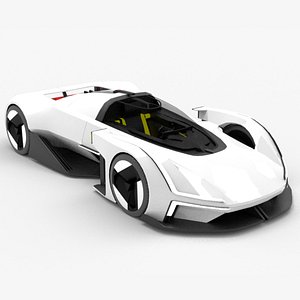 3D Polestar Synergy Concept Car