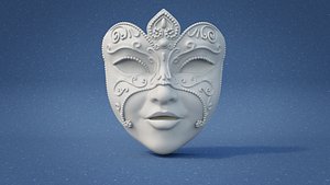 Hanging Prop - Carnival Gold Mask
