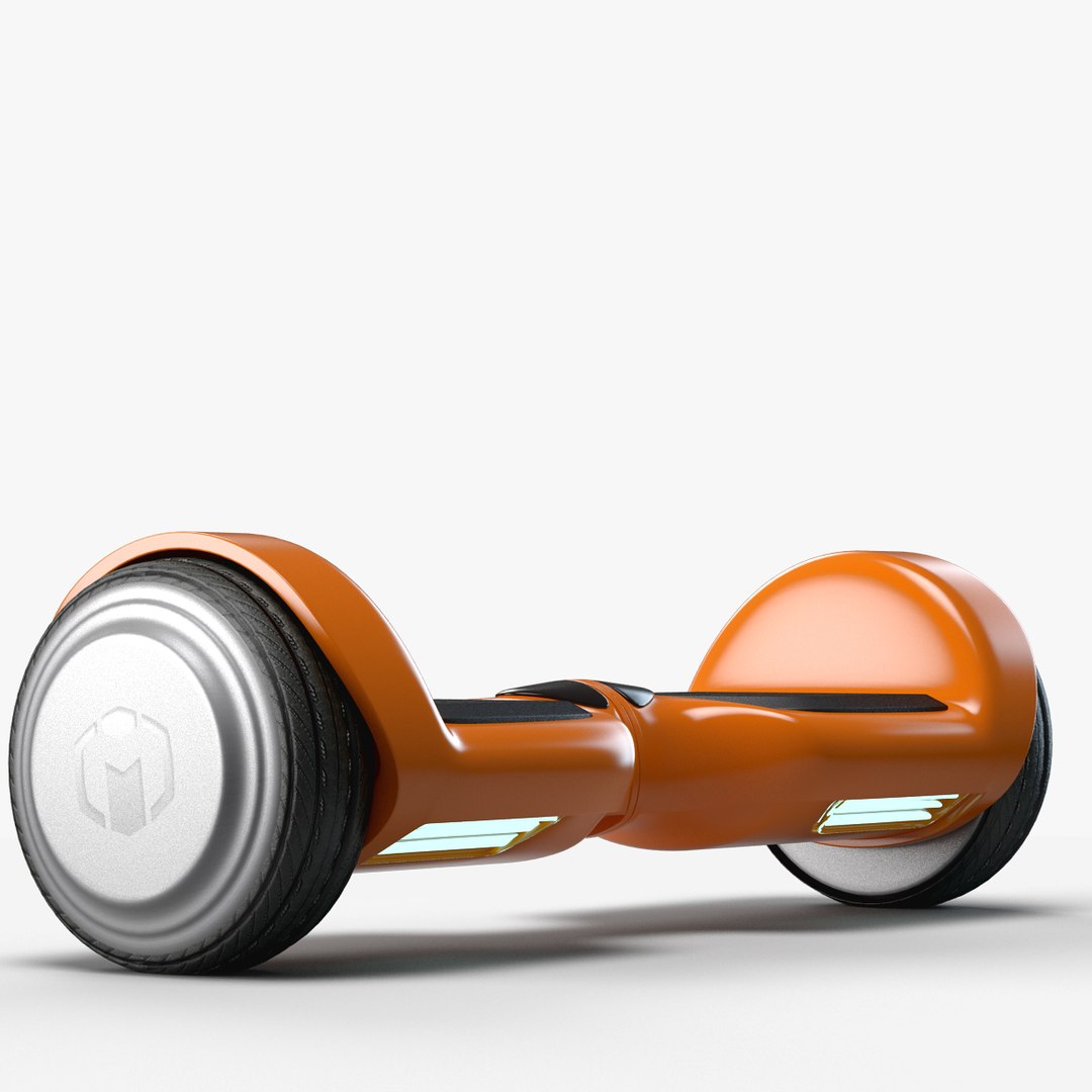 self balancing two wheeled board 3d model